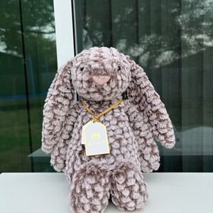 Authentic Jellycat Luxe Pine Bunny Bashful Holiday Edition